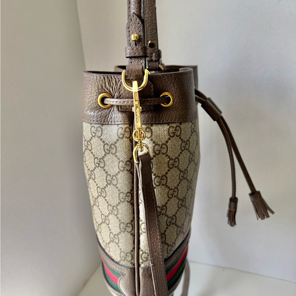 Gucci Brown and Cream Shoulder Bag - Picture 2 of 9